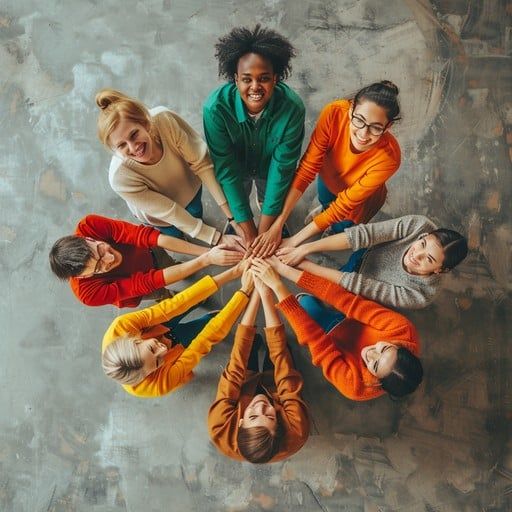 free united hands together image download at stockcake